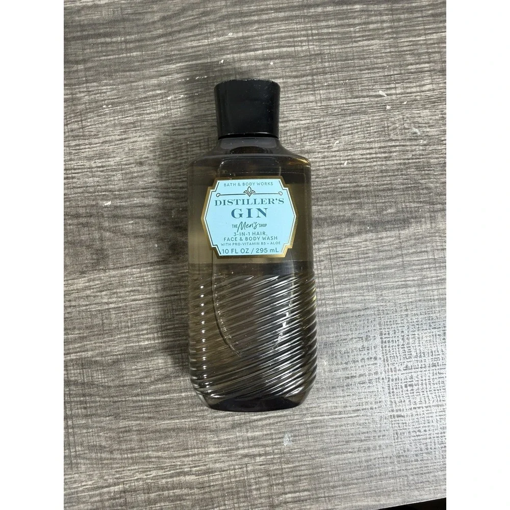 BATH & BODY WORKS Men's DISTILLER'S GIN 3-in-1 HAIR Face BODY WASH Sealed